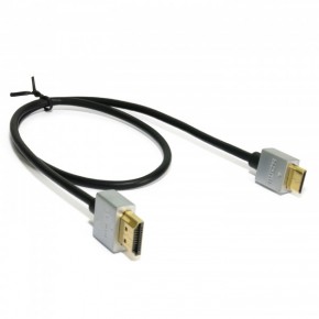  Extradigital mini HDMI to HDMI, 0.5m, v1.4b, 36 AWG, Gold, PVC, Ultra-Slim ( KBH1601 ) 5