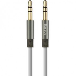  Baseus Audio Cable AUX 3.5mm Jack Fluency 1.2m Sky Gray (WEBASEAUX-LA0G)