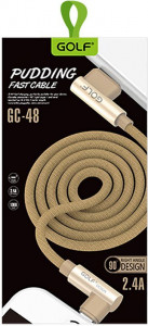  GOLF GC-48I Lightning cable 1m Gold 3