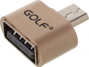  Golf OTG-Micro Adapter Gold