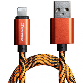  Grand-X USB-Lightning 1 Orange/Black (FL05OB)