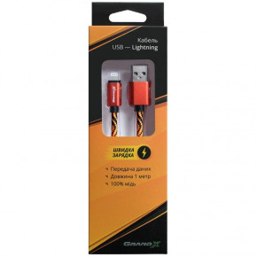  Grand-X USB-Lightning 1 Orange/Black (FL05OB) 6