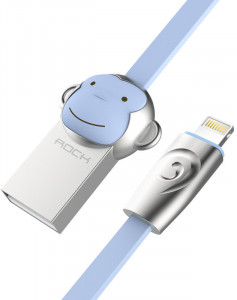  Rock Chinese Zodiac lightning cable 1M Monkey-Blue