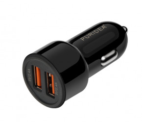    Puridea Dual Fast Charge Black CC02-Black