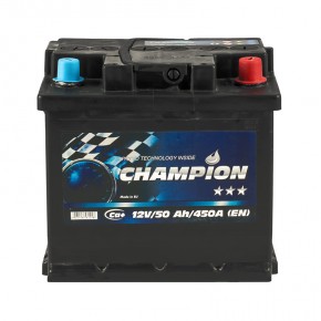   Champion Black 50Ah-12V Euro R