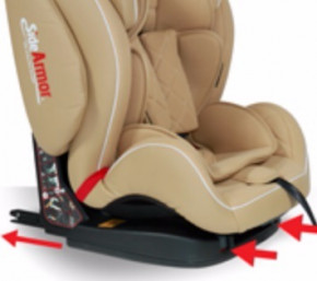  Bertoni Mars Isofix 9-36 beige leather 4