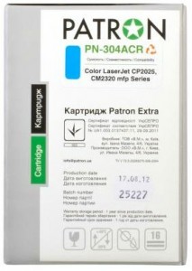  Patron  HP CLJ CC531A (PN-304ACR) Cyan Extra (CT-HP-CC531A-C-PN-R) 6