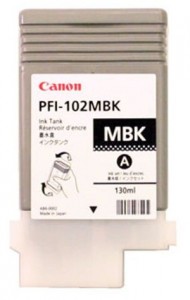   Canon iPF500/6x0 130 PFI-102MBK, Matt black (0894B001)