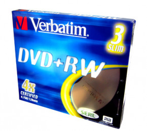   DVD+RW Verbatim 4.7 GB 4x (43636/43297)