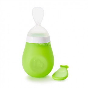  Munchkin Squeeze Spoon Green 150  (012398.03) 3