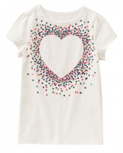    Crazy8 Sparkle Dot Heart M (122-137) Ivory