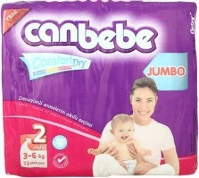  Canbebe Comfort Dry 2 mini 3-6  72  (8690742150143)