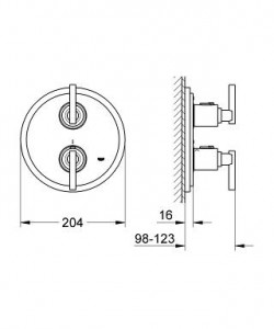    Grohe Atrio 19398000 3