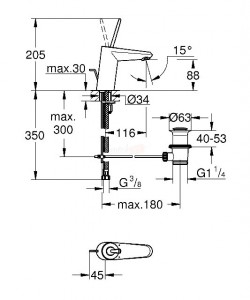    Grohe Eurodisc Joy 23425LS0 6