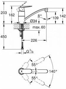    Grohe Eurosmart Cosmopolitan 32842000 3