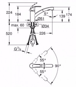    Grohe Eurosmart (30305000) 3