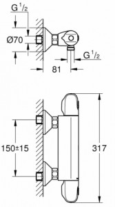    Grohe Grohtherm 1000 34143003 4