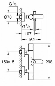    Grohe Grohtherm 1000 34215002 3