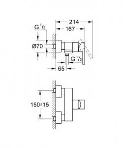    Grohe Lineare 33865000 3