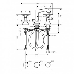    Hansgrohe Metropol Classic 31306090 3