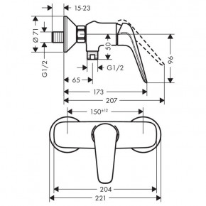    Hansgrohe 71060000 Novus 4