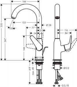    Hansgrohe Novus 71126000 4