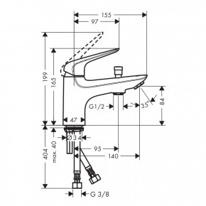   / Hansgrohe Novus 71321000 3