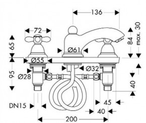  Hansgrohe Axor Carlton 17123000 3