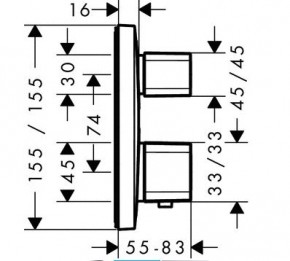  Hansgrohe Ecostat E 15708000 3