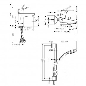     Hansgrohe Focus 31940111 ( 31607000+31940000+27772000) 3