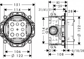     Hansgrohe Ibox 01800180 3