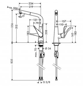  Hansgrohe Metris 14821000 4