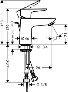    Hansgrohe Talis E 80 3