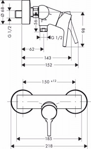    Hansgrohe Talis S (72600000)  3