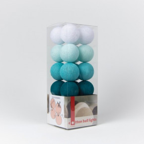  Cotton Ball Lights 20  Aqua 