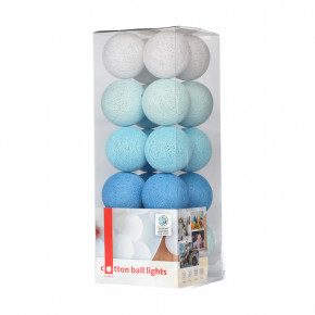  Cotton Ball Lights 20  Blue 