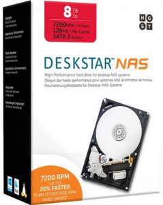   Hitachi 8.0TB Deskstar NAS 7200rpm 128MB (H3IKNAS800012872SWW/0S04012) 3