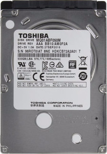     Toshiba 2.5 500GB (MQ01ABF050M)