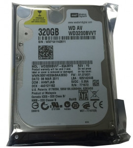   Western Digital SATA 320GB 5400rpm 8MB Refurbished (WD3200BVVT) 5