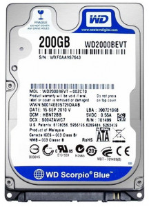   Western Digital 200GB Scorpio Blue (WD2000BEVT)