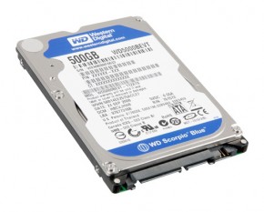   Western Digital Scorpio Blue 500GB 5400rpm 8MB WD5000BPVT 2.5 SATA II 3