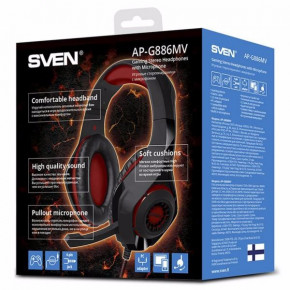  Sven AP-G886MV black-red (AP-G886MV) 6