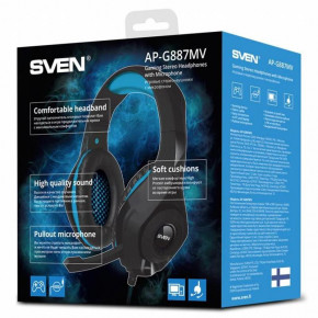  Sven AP-G887MV Black/Blue 7