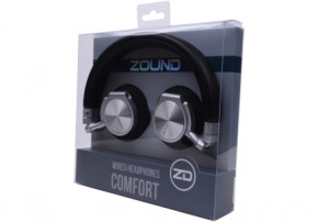  Zound Comfort Wired Headphones Black 3