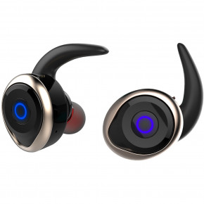  Awei T1 Twins Earphones Black-Gold