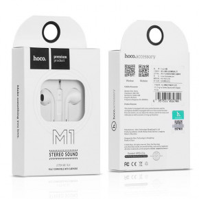  Hoco M1 original series Earphone White 3