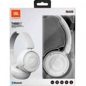  JBL T450 Bluetooth White (JBLT450BTWHT) 3