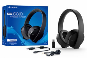  Sony PS4 Gold Wireless Headset Black (9455165) 3