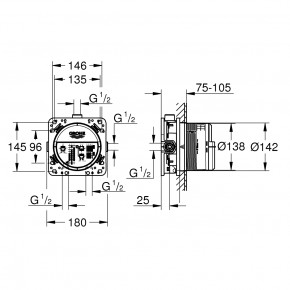    Grohe +   GROHE RAPID SL 35600RSL 3