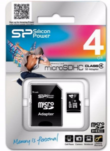   Silicon Power 4Gb microSDHC class 4 (SP004GBSTH004V10SP) 3